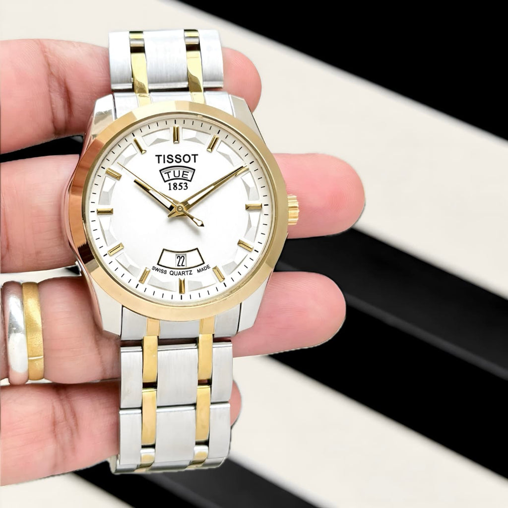 Tissot Couturier Day-Date Men's Watch Gradient Dial 43mm