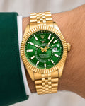 Rolex Sky-Dweller Men's Watch Reference 336938 Gold Stainless Steel 42mm