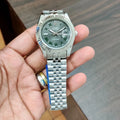 Premium Watch Silver Metal Strap