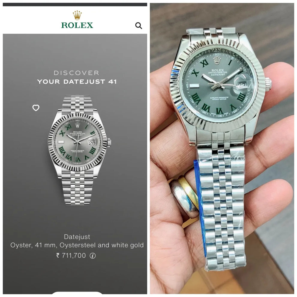 Premium Watch Silver Metal Strap